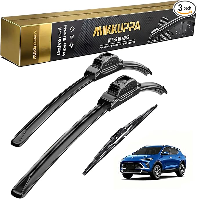 MIKKUPPA 26"+14"+10" Windshield Wiper Blades Replacement for Buick Encore 2013 2014 2015 2016 2017 2018 2019 2021 Original Factory Quality All Season Front Rear Wiper Blade Set (Pack of 3)