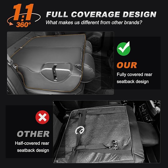 AOMSAZTO Custom Fit Seat Covers for Toyota RAV4: 2022 2023 2024 2025 SE Hybrid, 2019 2020 2021 2022 2023 2024 2025 Prime & XSE Hybrid - Full Set Waterproof Faux Leather (Black)
