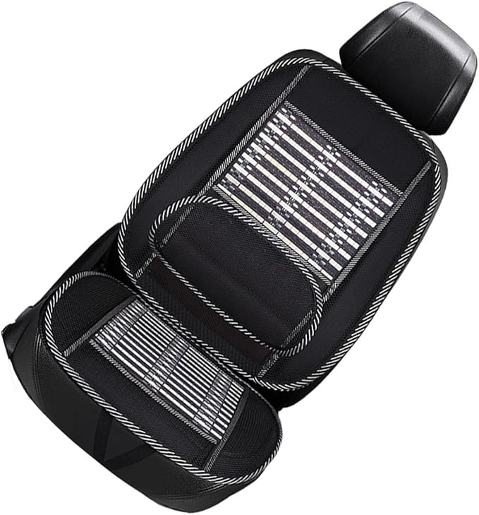 Cooling Car Seat Cushion, Breathable Refreshing Lumbar Support and Neck Pillow with Enhanced Comfort, for All Car Year Round