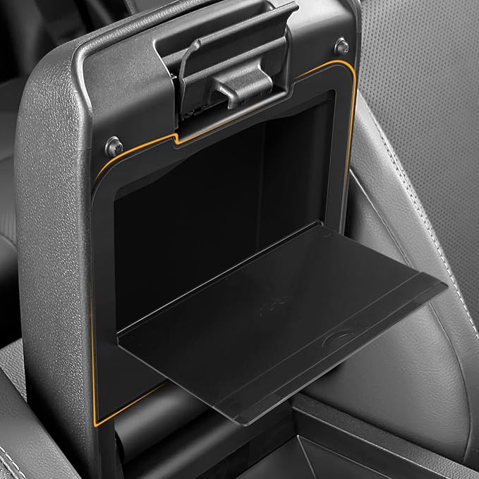 Hellet 2PCS Center Console Organizer Compatible with Toyota 2025 2026 4Runner Interior Accessories Storage Box Organizer Tray Hidden Storage Box