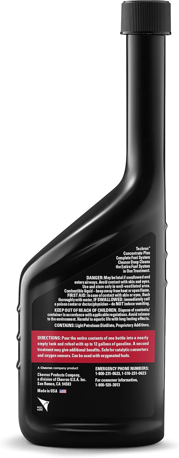 Chevron 67740-CASE Techron Concentrate Plus Fuel System Cleaner - 12 oz. (Pack of 6)