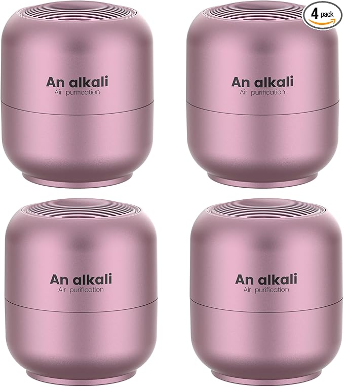 Refridge Deodorizer，4Pack Last for 10 Years Closet Deodorizer, Fridge Smell Eliminator, AOP Baking Soda Odor Eliminator, for Closet, Wardrobe, Car, Pet Smell Order (Pink, 4pcs)