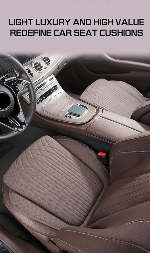 Car Seat Cushion Fit for BMW Accessories Front and Rear Seat Pad for Car Driver Seat Office Chair Mocha Brown(1PC)