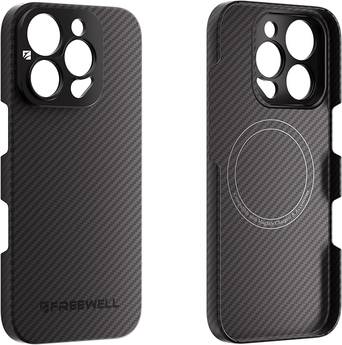 FREEWELL Pro Filmmaker Case for iPhone 16 Pro Max - 17mm Lens & Magnetic Filter Mount Black