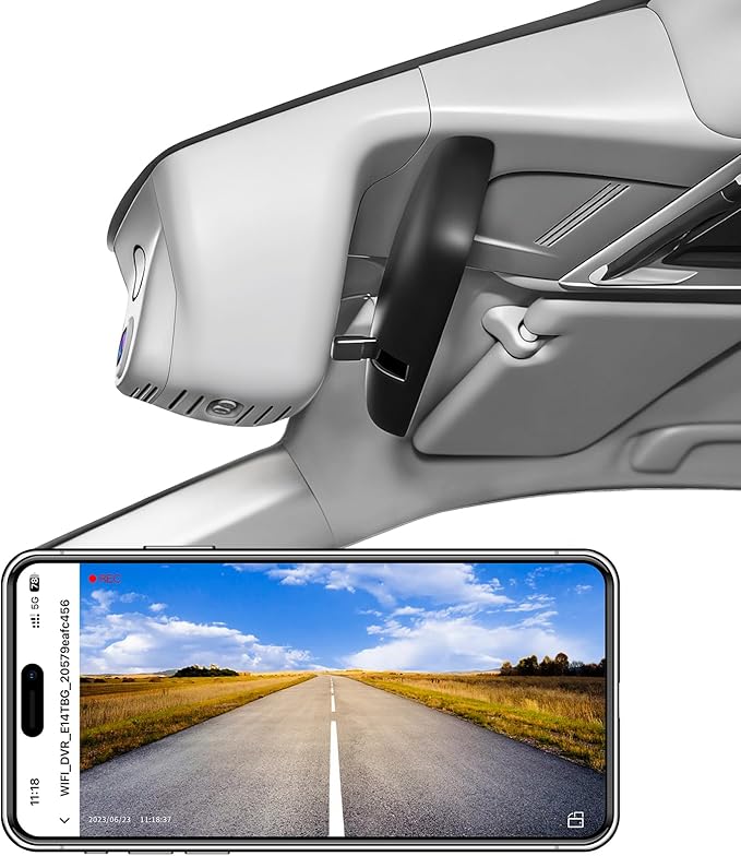Mangoal 4K Honda CRV Dash Cam Custom fit for Gen6 CR-V & CR-V Hybrid 2023-2026(Gray)(Model B), Integrated OEM Look, UHD 2160P Video, WiFi & App, 64GB Card