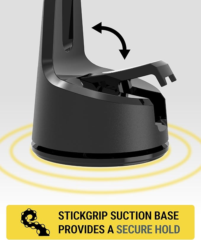 Scosche MEMSQRWD MagicMount Elite Magnetic Wireless Charging Phone Mount for Car Dashboard/Windshield with Fast USB-C Car Charger, Cell Phone Holder Compatible with MagSafe Apple iPhone 16/15/14/13/12
