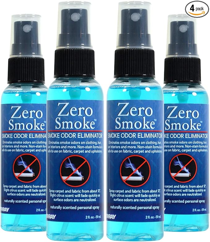 Jenray Smoke Odor Eliminator Spray 2 Oz. Smoke Smell Eliminator (Citrus Scent, 4 Count)