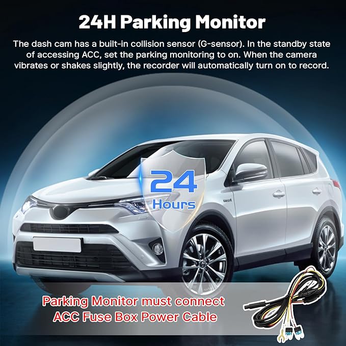 4K Dash Cam fit for Honda CRV 2023 2024 2025 2026 Sport Touring EX EX-L Hybrid, UHD 2016P, OEM Look, in-Dash WiFi & APP, Loop Recording, G-Sensor, 24H Parking Monitor, 128GB Card-Black