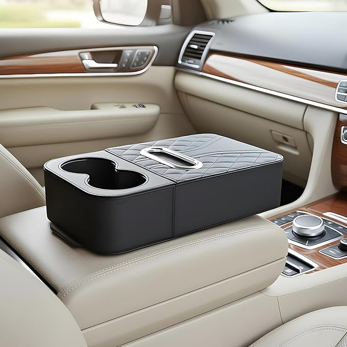 Car Armrest Cushion - Raised Center Console Organizer Pad | Vehicle Armrest Elbow Pad for Daily Commuting, Travel, Driving, Truck, SUV, Vehicle Interior, Comfort, Car Accessories