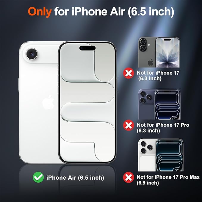 SUPFINE Magnetic for iPhone Air Case (Compatible with MagSafe)(Military Grade Drop Protection) Slim Translucent Matte Shockproof with Anti-Fingerprint Phone Cover for 17 Air,Antique White