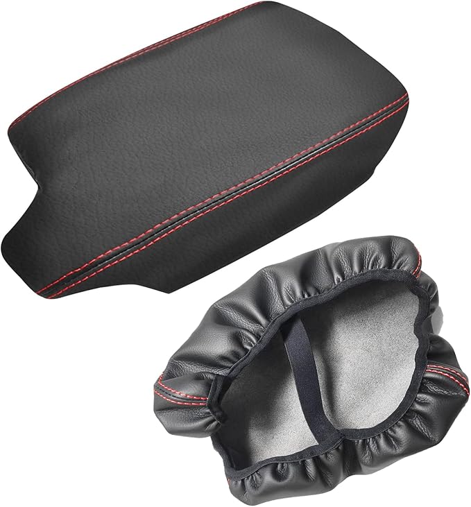 Compatible with Center Console Armrest Cover for Honda Accord 2013 2014 2015 2016 2017 Leather Arm Rest Storage Box Lids Cushion Protector Pad