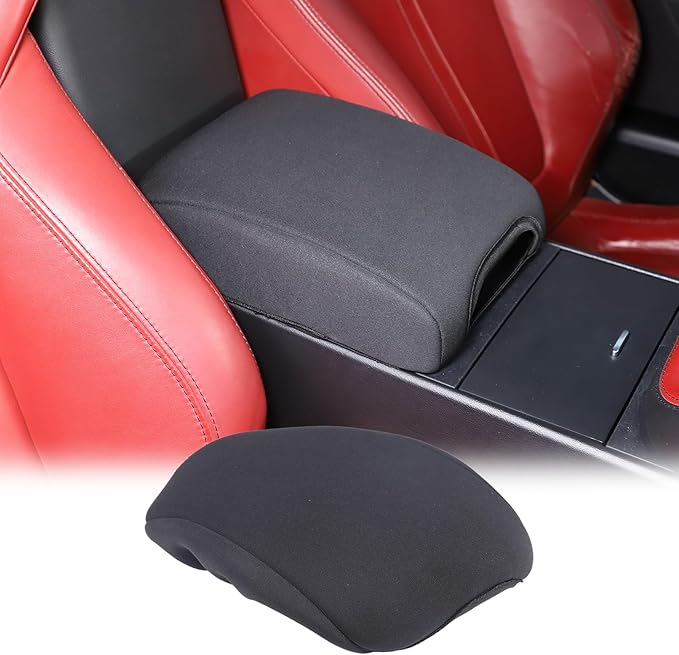 Daeiclru Car Armrest Cover Compatible with Jaguar F-Type 2013-2022, Center Console Cover, Arm Rest Cushion Pad, Car Armrest Seat Box Cover Protector Accessories (Cloth Material)
