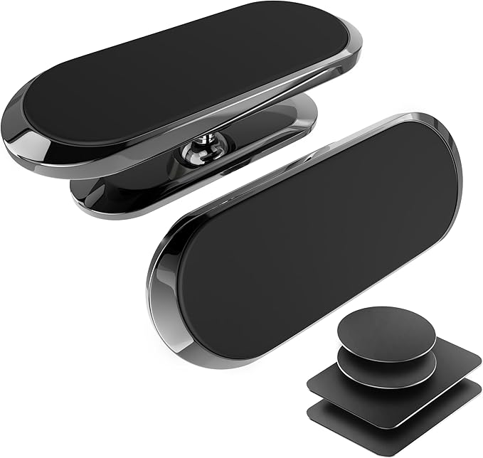 TT&C 2-Pack Magnetic Phone Mount for Car Dashboard - Super Strong N52 Cell Phone Holder (High-Bond Adhesive) - Compatible with Samsung Galaxy S25 S24 S23 Ultra, Pixel 9 & All Other Phones