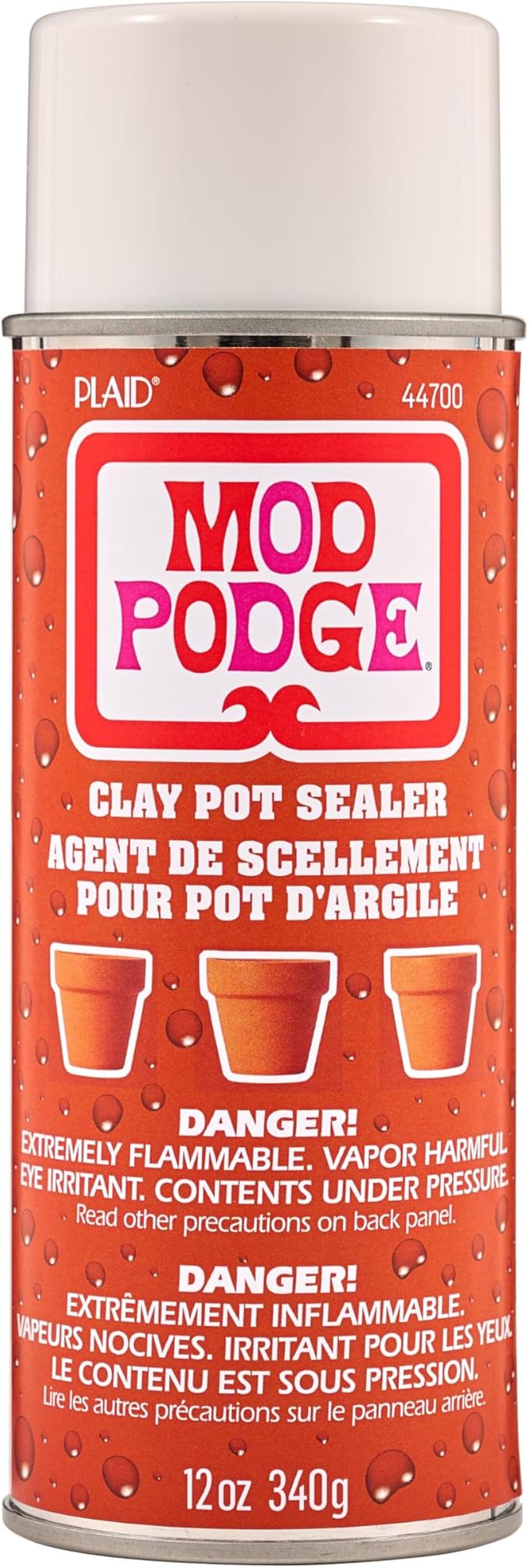 Mod Podge Clay Pot Sealer Spray, 12 fl oz, Perfect for Indoor and Outdoor Craft Projects
