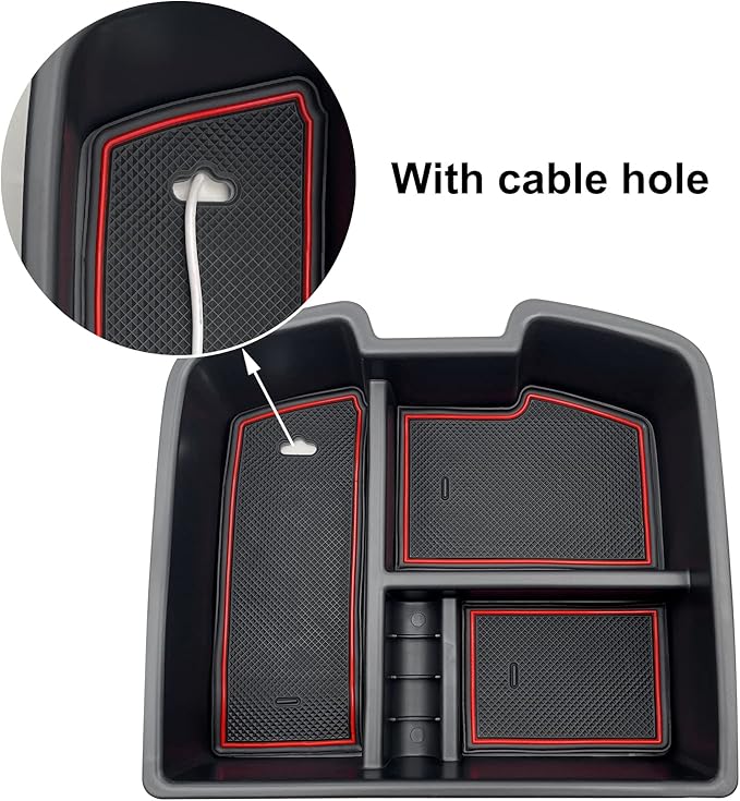 fit for Center Console Organizer Tray 2007-2014 GMC Sierra Chevy Silverado Tahoe Yukon Suburban - GM Vehicles Accessories Replaces 19166288