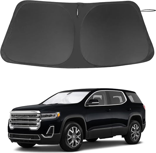 Windshield Sun Shade Custom Fit for 2017-2023 GMC Acadia SUV Accessories Foldable Sunshade Sun Blocker Protect Car from Sun Rays & Heat Damage Keep Car Cooler
