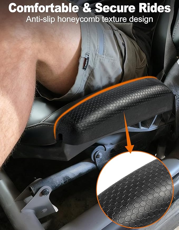 Seat Side Pad Assembly Compatible with 2017-2025 Can-Am Maverick X3 MAX and Maverick R, Seat Side Cushion for UTV Accessories, PU Foam Thigh Protection Comfort Pad(1 Pair)