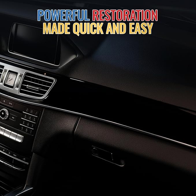 Plastic & Vinyl Restorer 16oz – Advanced Restoration for Dashboards, Door Panels, and Trim – Provides a Deep Luster to Any Color Plastic or Vinyl