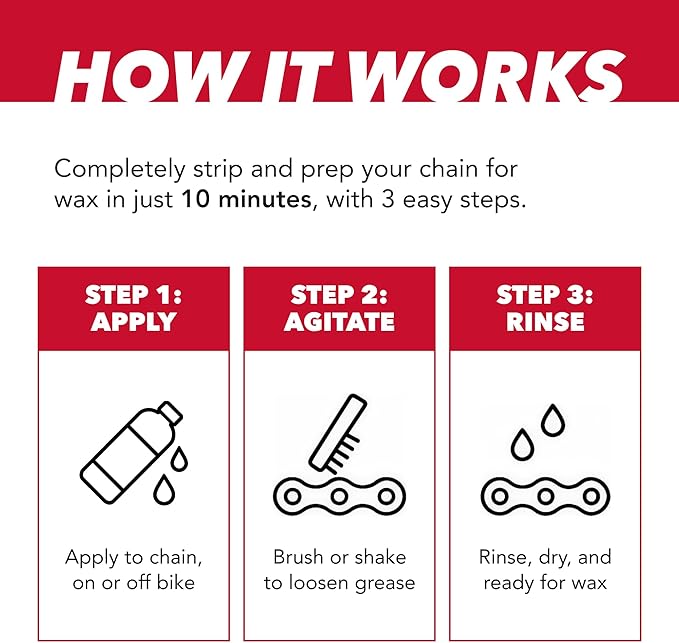 SILCA Ultimate Chain Stripper and Wax Prep, 16 oz - Quick One-Step Bike Chain Cleaner & Degreaser for Road, Gravel & MTB Bicycle Chains, Easy and Residue-Free for Factory or Used Chains