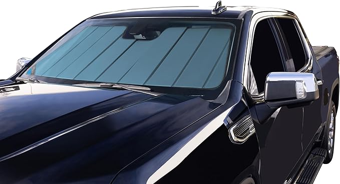 Covercraft UVS100 Custom Sunscreen for 1997-2002 Ford Expedition & Lincoln Navigator, 1997-2004 F-150, 1997-1999 F-250 LD & 1997 F-350, Blue Metallic