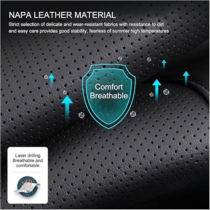 Comfortable Car Seat Cushion with Lumbar Support - Breathable Slip Booster Cushion for Office and Car Use