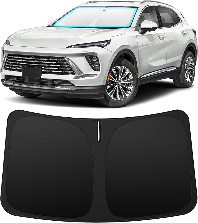 INSAUTO Custom Fit Windshield Sun Shade Accessories for Buick Envision 2021-2026, Foldable Front Window Sunshade, UV & Heat Reflector, Keeps Interior Cool, Includes Storage Bag