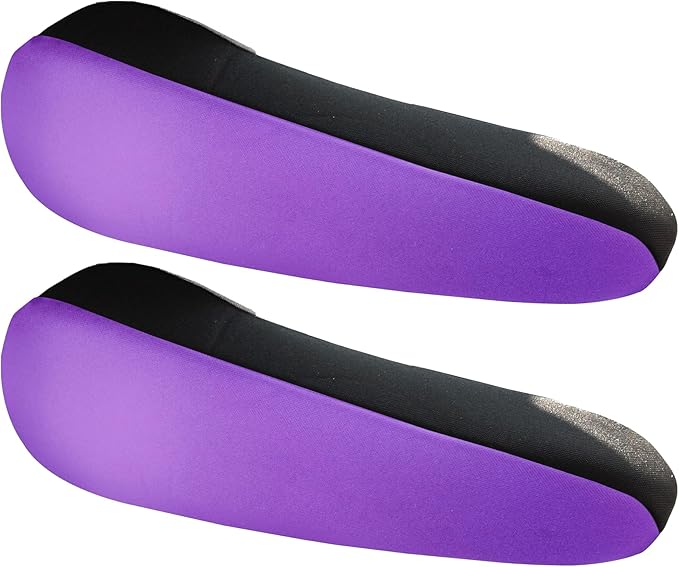 FH Group Flat Cloth Fabric Purple Armrest Cover Semi-Universal Fit, One Pair Purple