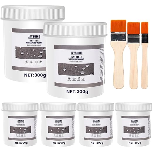 64 OZ (1800g) Jaysuing Invisible Waterproof Agent, Waterproof Sealant, Transparent Rainproof Coating, Water-Resistant Anti-Leakage Agent, Transparent Repairing Leak Water-Resistant Adhesive