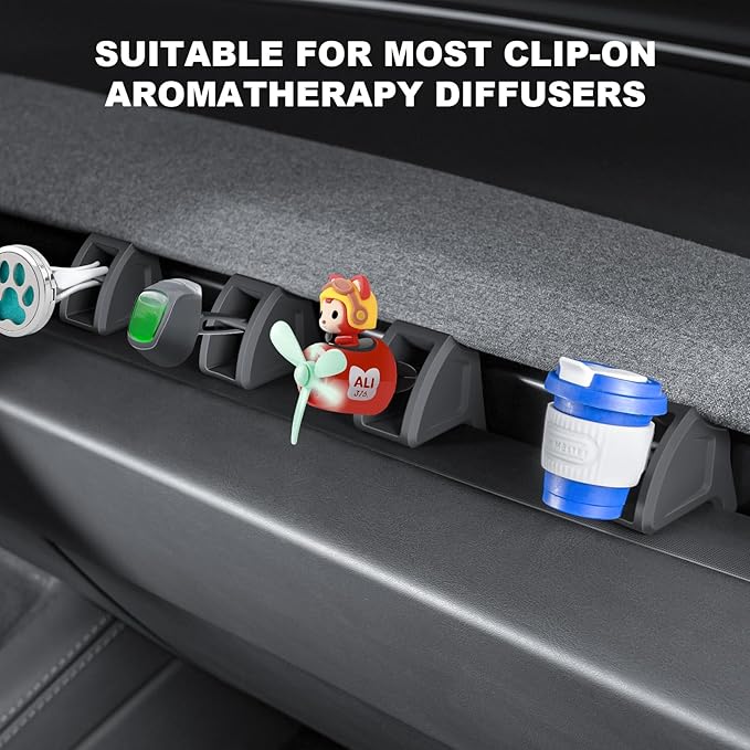 2Pcs Air Freshener Adapter for 2025-2026 Tesla New Model Y Juniper Launch Series & 2024-2026 Tesla Model 3 Highland Air Vent (Air Freshener not Included)