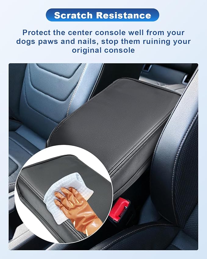 CDEFG Compatible with 2024 VW 2025 Volkswagen Jetta Console Cover for 2020 2021 2022 2023 2024 2025 Jetta Accessories Armrest Cover 2024 Jetta Middle Console Cover Armrest Pad Jetta Arm Rest Cushion