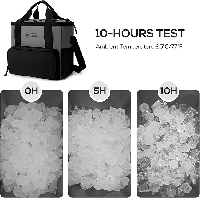 TOURIT Small Soft Cooler Bag Insulated, 24/35/46-Can Lunch Cooler Bag, Ice Chest, 14.6/24/32L Leakproof & Portable Coolers for Picnic, Beach, Camping, Work, Travel, Trip