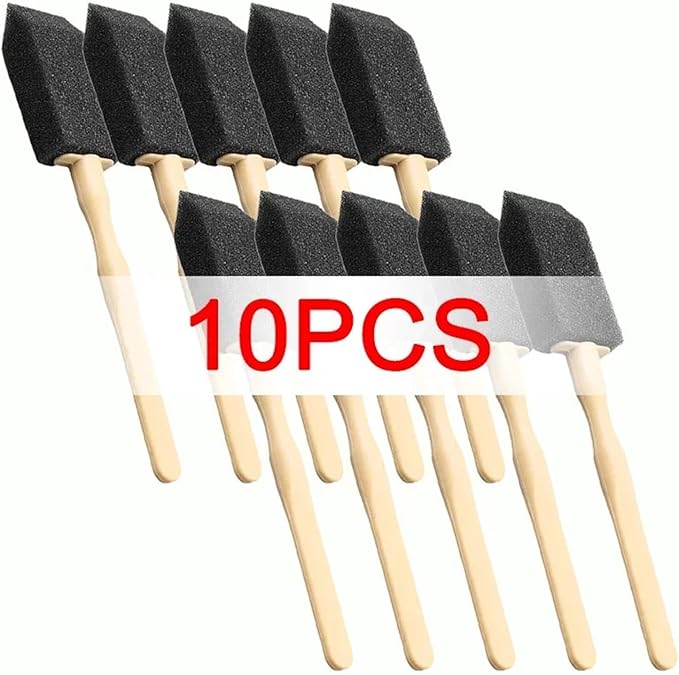 Car Air Conditioner Vent Cleaner Brush – Compact Detailing Tool for Cars, Homes, and Offices – Sponge Head, Sturdy Handle(10pcs)