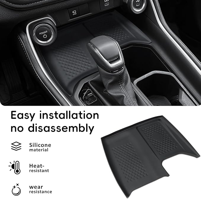 Auovo Charging Mat Compatible with Toyota Grand Highlander Accessories 2024 2025 2026 Car Charging Non-Slip Silicone Protective Mat Pad for 2024 Grand Highlander Interior Trim