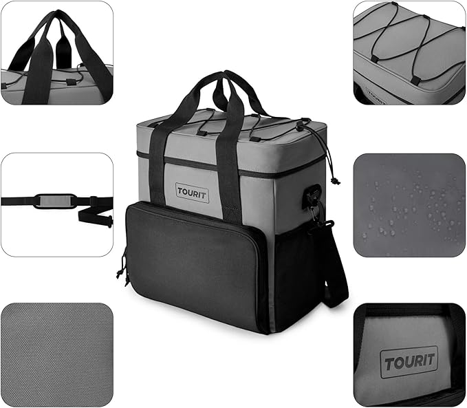 TOURIT Small Soft Cooler Bag Insulated, 24/35/46-Can Lunch Cooler Bag, Ice Chest, 14.6/24/32L Leakproof & Portable Coolers for Picnic, Beach, Camping, Work, Travel, Trip