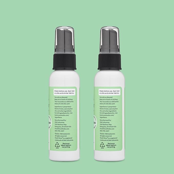 Fresh Wave Original Scent Odor Eliminator Spray & Air Freshener, 2 fl. oz. Travel Size (Pack of 2)