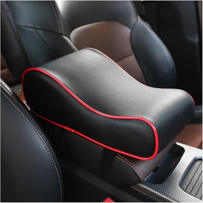 Center Console Cover, Car Center Console Armrest Cushion With Storage Pouch Multifunctional Car Armrest Box Lift Pad Memory Foam Vehicle Pillow Cover(Black)