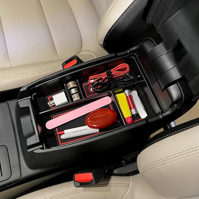 Center Console Organizer Interior Storage Box Fits for Ford Escape 2020 2021 2022 2023 2024 2025 and 2021 2022 2023 2024 2025 Bronco Sport Accessories
