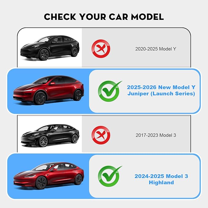 Car Phone Mount for Tesla New Model Y Juniper 2026 Magnetic Dashboard Phone Holder for 2024-2026 Model 3 Highland Accessories for All Smartphone