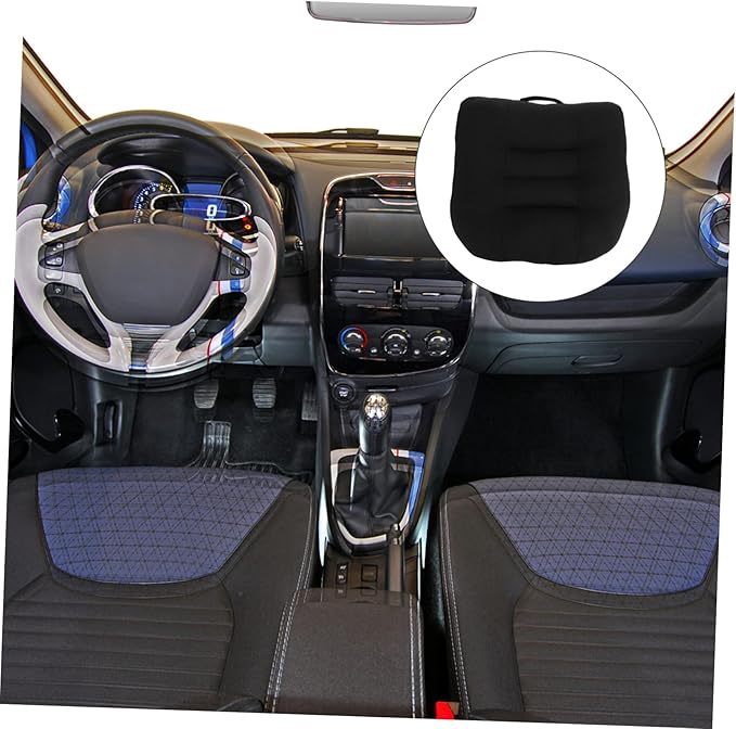 Unomor Car Seat Cushion Lumbar Support Pad for Driving Breathable Heightening Seat Pillow for Short Drivers