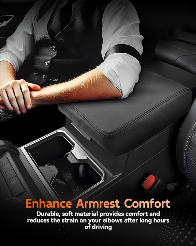 CDEFG for 2025 2026 Toyota 4Runner Center Console Cover Armrest Box Cover for 4Runner (SR5 /TRD Sport/Off-Road/Premium/Limited/Platinum/Trailhunter) Accessories Console Arm Rest Protector