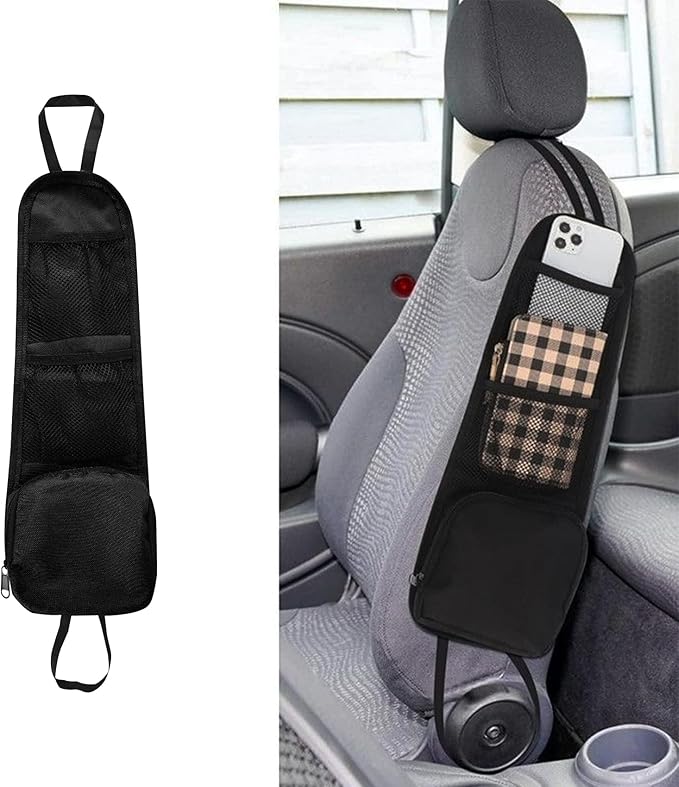 Car Seat Storage Hanging Bag, Multi-Pocket Seat Side Organizer, Car Multifunctional Storage Mesh Net Pocket Can Hold Mobile Phone, Wallet, Glasses, Universal Car Accessories for Car (1PCS)