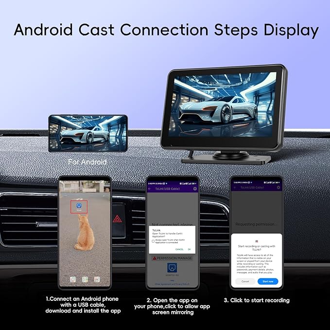 4K Wired Reverse Rear View Backup Camera System 7" Included AHD 1080P Cameras, IP68 Waterproof, Night Vision, BSD, Loop Recording fit for Tractor Truck Excavator Caravan Skid Steer Heavy Equipment