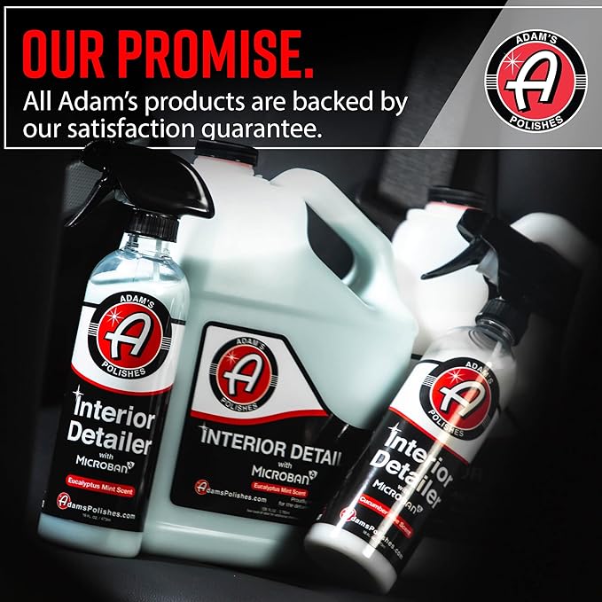 Adam's Polishes Interior Detailer 16 fl. oz (Cucumber Aloe) - Total Car Interior Cleaner, Protectant & Dressing | All Purpose Cleaner & Leather Conditioner | Vinyl, Dashboard, Screen, Seat Cleaner
