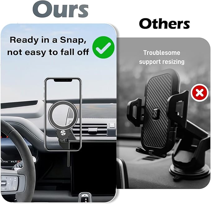 Car Phone Holder for Land Rover Defender 2022 2023 2024 2025 Accessories Apply to 11.4 Inch Touch Screen Fixed Clip Magnetic Cell Phone Mount Hands-Free 360 Degree Rotation