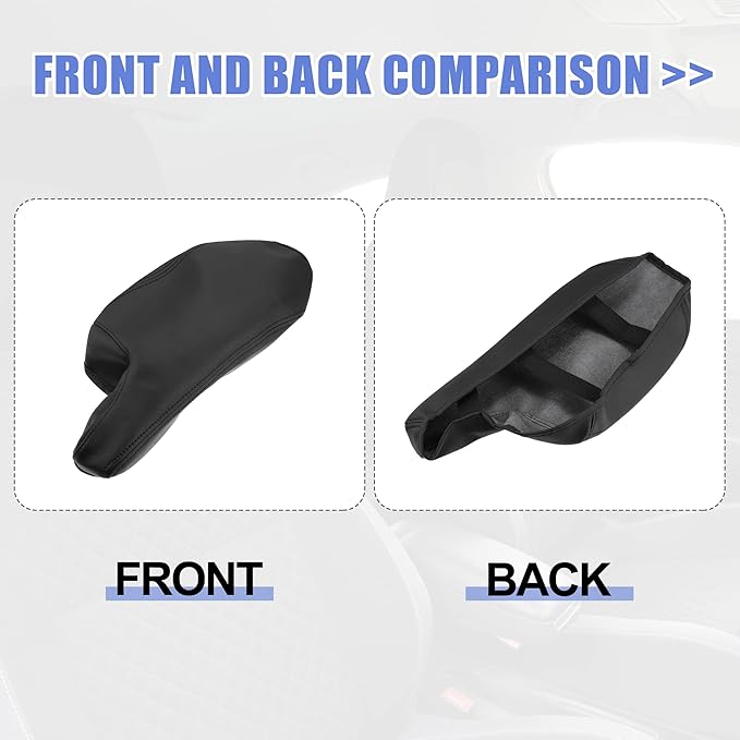 X AUTOHAUX Car Center Console Armrest Cover for Mazda 3 2014-2016 Faux Leather Interior Arm Rest Cover Elbow Cushion Pad Black