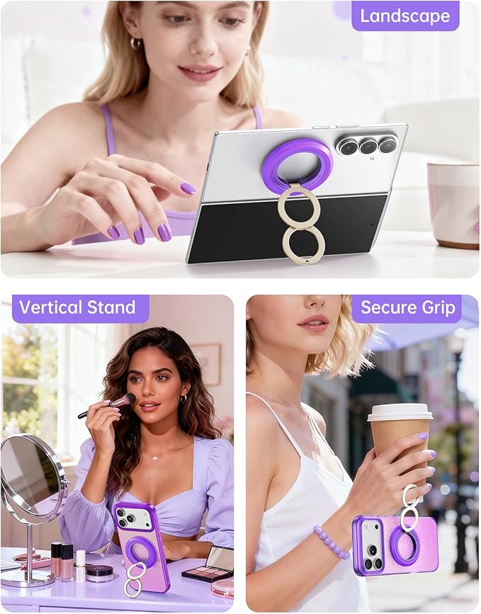 SYNCWIRE for MagSafe Phone Grip, Valentine's Galentine's Day Birthday Gifts for Her Women Mom Girlfriend Best Friends Sister Wife Teen Girl Magnetic Phone Ring Holder Kickstand