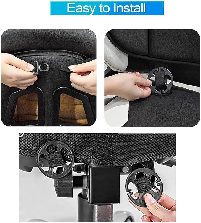 ‌Car Seat Cushion Back Support Pillow for Tesla Model S 2016-2022, Ergonomic Pain Relief Cushion, Memory Foam Lumbar Support for Driving, Adjustable & Washable Auto Pad, Dark-Gray