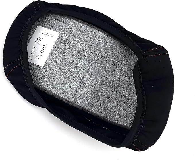 1 Piece Memory Foam Car Armrest Cushion Pad Center Console Armrest Cover Cushion Compatible with Hyundai Veloster JS N line 2019-2022 Accessories(Black Covering with Blue Line Stitches)