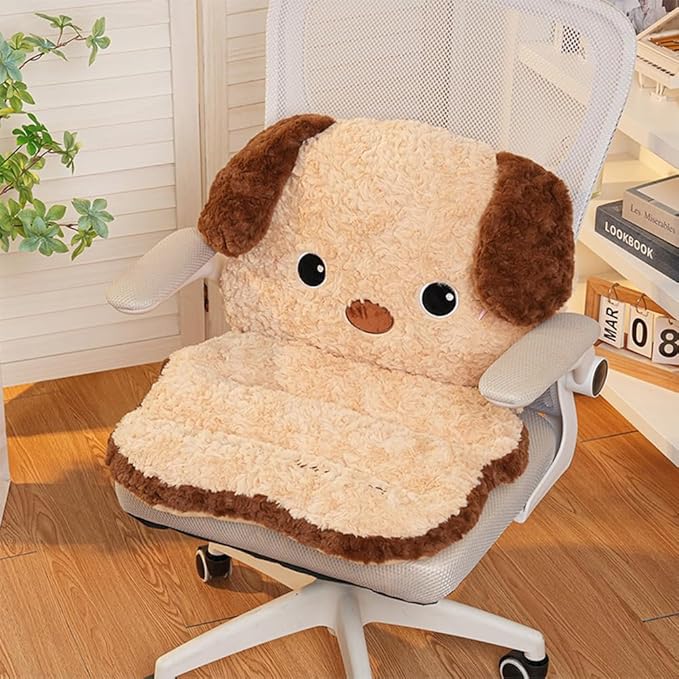 2 Pack Cute Cartoon Car Seat Cushion with Back Car Lumbar Support Pillow and Neck Pillow Car Seat Pillow for Relieve Your Driving Tiredness