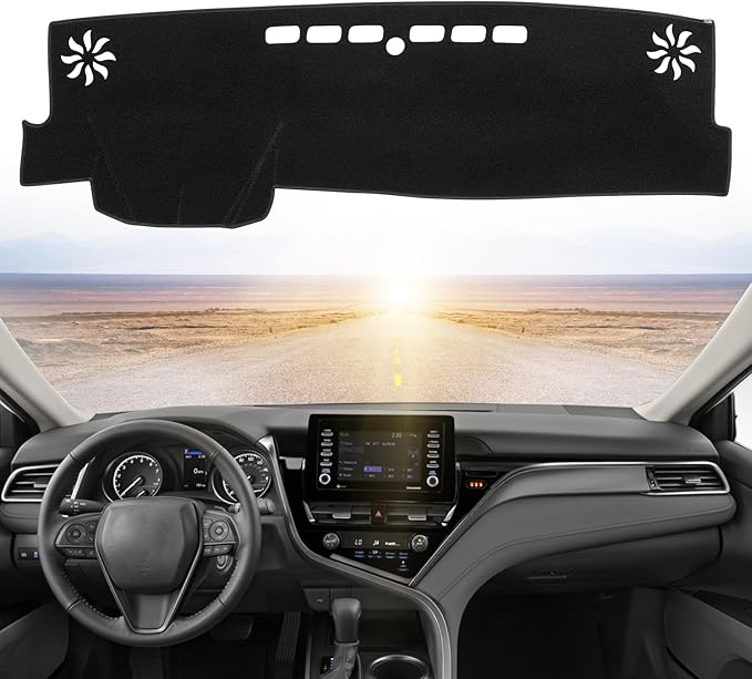 Dashboard Dash Cover Mat Carpet Compatible with 2018-2021 2022 2023 2024 Toyota Camry.